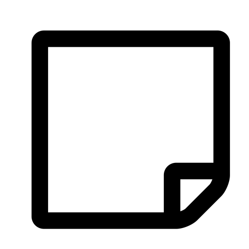 Sticky Note O svg vector icon