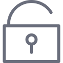 lock, open, opened, protection, safety, security, unlocked svg vector icon