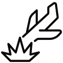 crash, plane svg vector icon