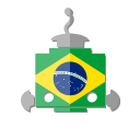 bot, br, brazil, flag, robot, telegram svg vector icon