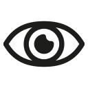 eye, look, view, visual, watch svg vector icon