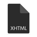 extension, file, format, xhtml svg vector icon