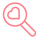 dating, heart, love, search, valentine, wedding svg vector icon
