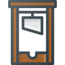cut, guillotine, head svg vector icon