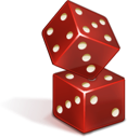 casino, dice icon