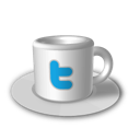 coffee, cup, twitter icon