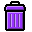 purple,empty,blank icon