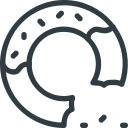 bite, cake, christmas, cookie, seet svg vector icon