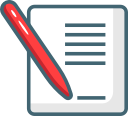 document, paper, sign, signing svg vector icon