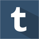 social,media,flat,shadow,set,tumblr icon