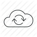 cloud, exchange, refresh, reload, rotate, sync, update icon
