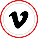 brand, logo, media, social, vimeo svg vector icon
