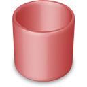 trash,red,empty,blank,recycle bin icon