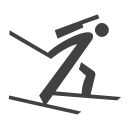 biathlon, olympic svg vector icon