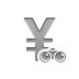 currency,sign,yen,binoculars icon