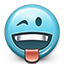 emot, flirty, joke, smiley, smiley face, tongue, toungue out icon