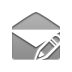 envelope,open,pencil icon