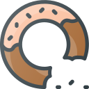 bite, cake, christmas, cookie, donut, sweet svg vector icon