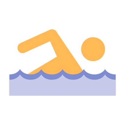 Swimming svg vector icon