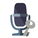 radio,microphone,key icon