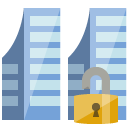 company,lock,open icon