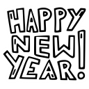 celebration, happy, new, new year, party, year svg vector icon