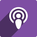 media, podcast, shadow, social, square svg vector icon