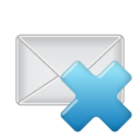 email,delete,del,remove,mail,message,letter,envelop icon