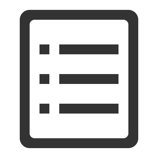 Symbolic List Container svg vector icon