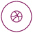 dribble, share, social icon