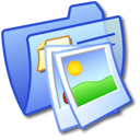 folder,blue,pic,picture,photo,image icon
