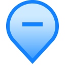 delete, geolocation, hide, mark, minus, pin, tag svg vector icon