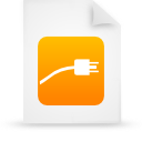document, file, orange, paper icon