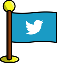 bird, flag, media, networking, social, twitter svg vector icon