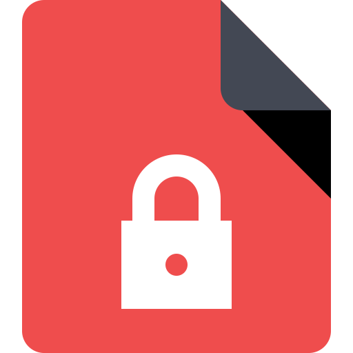 File Lock svg vector icon