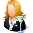 bartender, female icon