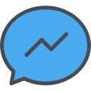 media, messager, network, social svg vector icon