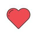 heart, instagram, like, notification svg vector icon
