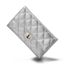 chanel,silver,purse icon