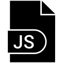 code, javascript, js svg vector icon