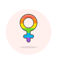 female, lgbtq, sign svg vector icon