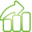 bar, basic, chart, green, up icon