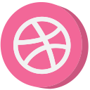 ball, dribbble, media, social, social media, socialmedia, website svg vector icon