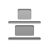 distribute,vertical,bottom icon