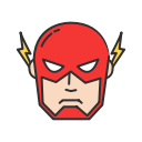 comics, dc comics, hero, the flash svg vector icon