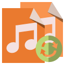 file,type,audio,refresh icon
