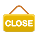 board, close, ecommerce, shop, sign, signage, store svg vector icon