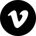 media, online, social, vimeo svg vector icon