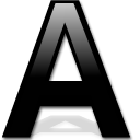 a, black letter, font, letter icon