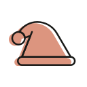 christmas, christmashat, christmastime, fun, hat, holiday, small svg vector icon